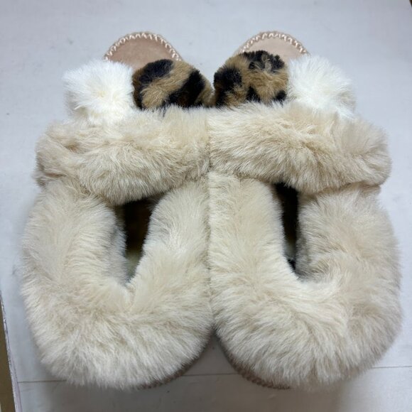 Journee Collection Womens 11 M Beige Sunset Lined Platform Slippers NIB IA6 - Picture 6 of 9